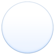 Emoji ⚪ Cerchio Bianco su Facebook 4.0.
