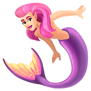 Emoji 🧜🏻‍♀️ Sirena Donna: Carnagione Chiara su Facebook 4.0.