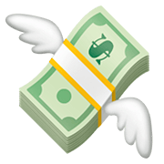 💸 Emoji Geldschein mit Flügeln Facebook 4.0.