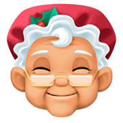 🤶🏼 Emoji Mamá Noel: Tono De Piel Claro Medio en Facebook 4.0.