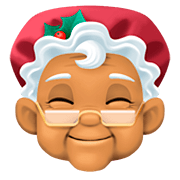 Emoji 🤶🏽 Mamma Natale: Carnagione Olivastra su Facebook 4.0.