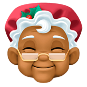 🤶🏾 Emoji Mamá Noel: Tono De Piel Oscuro Medio en Facebook 4.0.