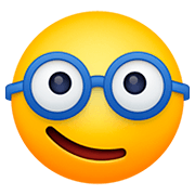 Emoji 🤓 Faccina Nerd su Facebook 4.0.