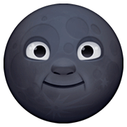 🌚 Emoji Luna Nueva Con Cara en Facebook 4.0.