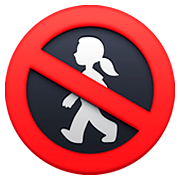 🚷 Emoji Proibida A Passagem De Pedestres na Facebook 4.0.