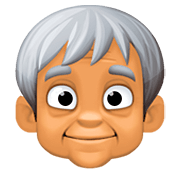 🧓🏽 Emoji Persona Adulta Madura: Tono De Piel Medio en Facebook 4.0.