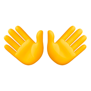 Emoji 👐 Mani Aperte su Facebook 4.0.