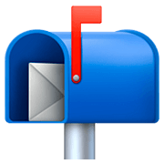 Emoji 📬 Cassetta Postale Aperta Bandierina Alzata su Facebook 4.0.