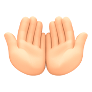 Emoji 🤲🏻 Mani Unite In Alto: Carnagione Chiara su Facebook 4.0.