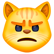 Emoji 😾 Gatto Imbronciato su Facebook 4.0.