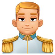 🤴🏼 Emoji Príncipe: Tono De Piel Claro Medio en Facebook 4.0.