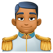 🤴🏾 Emoji Príncipe: Tono De Piel Oscuro Medio en Facebook 4.0.