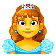 Émoji 👸 Princesse sur Facebook 4.0.