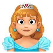 Émoji 👸🏼 Princesse : Peau Moyennement Claire sur Facebook 4.0.