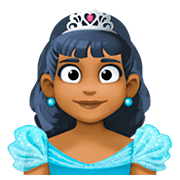 👸🏾 Emoji Princesa: Tono De Piel Oscuro Medio en Facebook 4.0.