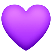 Émoji 💜 Cœur Violet sur Facebook 4.0.