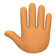 🤚🏽 Emoji erhobene Hand von hinten: mittlere Hautfarbe Facebook 4.0.