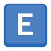 🇪 Emoji Indicador regional Símbolo Letra E en Facebook 4.0.