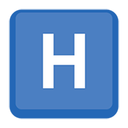 🇭 Emoji Indicador regional símbolo letra H en Facebook 4.0.