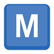 🇲 Emoji Símbolo do indicador regional letra M na Facebook 4.0.