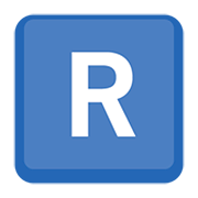 Emoji 🇷 Lettera simbolo indicatore regionale R su Facebook 4.0.