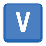 🇻 Emoji Indicador regional símbolo letra V en Facebook 4.0.