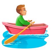 🚣🏼 Emoji Person im Ruderboot: mittelhelle Hautfarbe Facebook 4.0.