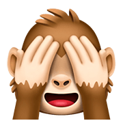 🙈 Emoji Macaco Que Não Vê Nada na Facebook 4.0.