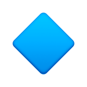 🔹 Emoji Rombo Azul Pequeño en Facebook 4.0.
