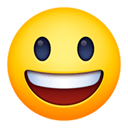 😃 Emoji grinsendes Gesicht mit großen Augen Facebook 4.0.