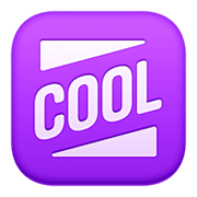 🆒 Emoji Wort „Cool“ in blauem Quadrat Facebook 4.0.