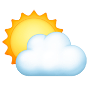 ⛅ Emoji Sonne hinter Wolke Facebook 4.0.