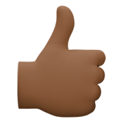 👍🏿 Emoji Polegar Para Cima: Pele Escura na Facebook 4.0.