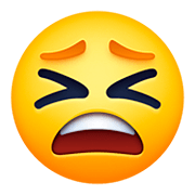 Emoji 😫 Faccina Stanca su Facebook 4.0.