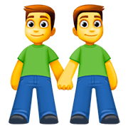 Emoji 👬 Due Uomini Che Si Tengono Per Mano su Facebook 4.0.