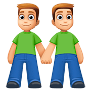 Emoji 👬🏼 Due Uomini Che Si Tengono Per Mano: Carnagione Abbastanza Chiara su Facebook 4.0.