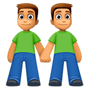 👬🏽 Emoji händchenhaltende Männer: mittlere Hautfarbe Facebook 4.0.