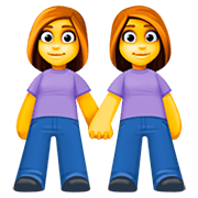 Emoji 👭 Due Donne Che Si Tengono Per Mano su Facebook 4.0.