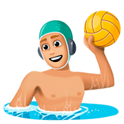 🤽🏼 Emoji Wasserballspieler(in): mittelhelle Hautfarbe Facebook 4.0.