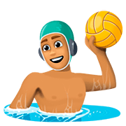 🤽🏽 Emoji Wasserballspieler(in): mittlere Hautfarbe Facebook 4.0.
