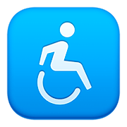 Émoji ♿ Symbole Accès Handicapés sur Facebook 4.0.