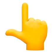 Emoji 👆 Indice Alzato su Facebook 4.0.