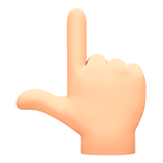 👆🏻 Emoji nach oben weisender Zeigefinger von hinten: helle Hautfarbe Facebook 4.0.