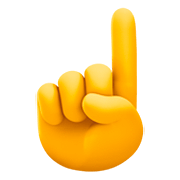 ☝️ Emoji Dedo índice Hacia Arriba en Facebook 4.0.