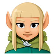 🧝🏼‍♀️ Emoji Elfe: mittelhelle Hautfarbe Facebook 4.0.