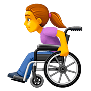 👩‍🦽 Emoji Frau in manuellem Rollstuhl Facebook 4.0.