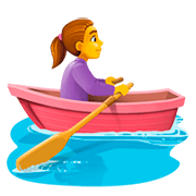 Emoji 🚣‍♀️ Donna In Barca A Remi su Facebook 4.0.