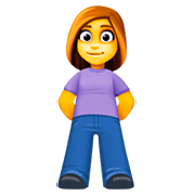 Emoji 🧍‍♀️ Donna In Piedi su Facebook 4.0.