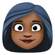 👩🏿 Emoji Mujer: Tono De Piel Oscuro en Facebook 4.0.