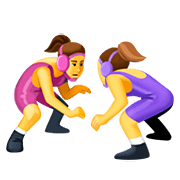 🤼‍♀️ Emoji Mujeres Luchando en Facebook 4.0.